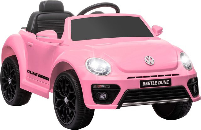 AIYAPLAY Volkswagen Beetle Kinder-Elektroauto Rosa mit Licht und Sound - Bild 1