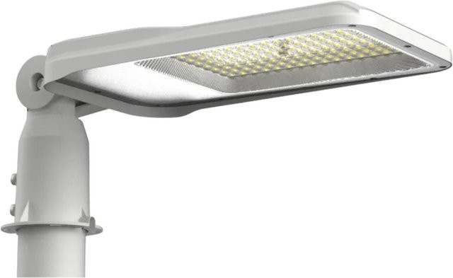 LUXULA LED Straßenleuchte für Außenbereich, 50 W, Neutralweiß, IP65, Farbe: Grau, Montage an Wand oder Mast - Bild 1