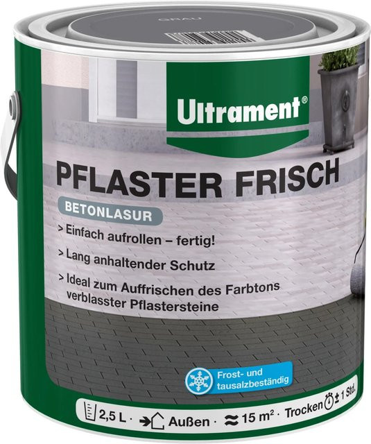 Ultrament Betonlasur Pflaster in Grau 2,5 l - Bild 1