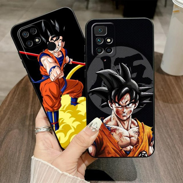 Schwarze weiche Handyhülle im Dragon Ball Design für Xiaomi Redmi Modelle - Bild 1