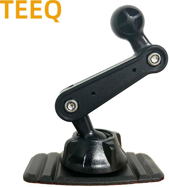 TEEQ Universelle 17mm Kugelkopf Armaturenbrett Halterung in Schwarz mit 360 Grad Drehung für GPS und Smartphone - Bild 1