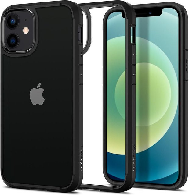 Spigen Ultra Hybrid Schutzhülle für Apple iPhone 12 und iPhone 12 Pro in Schwarz und Transparent - Bild 1