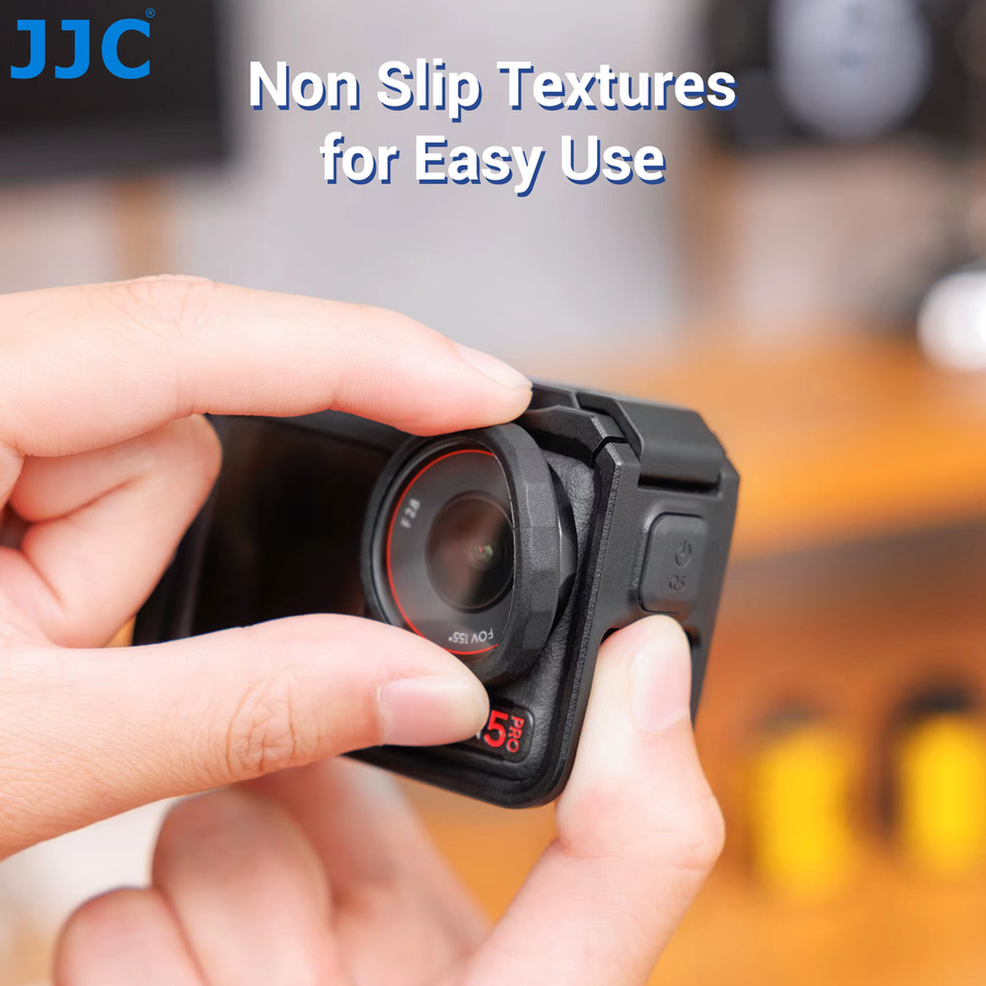 JJC Silikonring in Schwarz für DJI Osmo Action 5 Pro, 4 und 3 zum Schutz der Objektivabdeckung - Bild 4