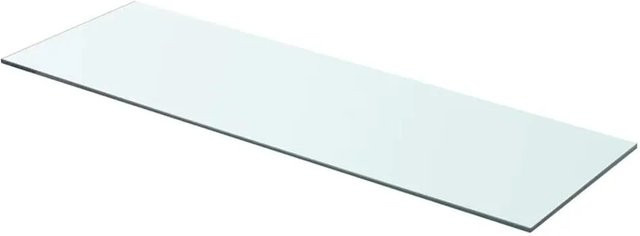 vidaXL Regalboden aus Glas in Transparent, Breite: 80 cm, Tiefe: 25 cm - Bild 1