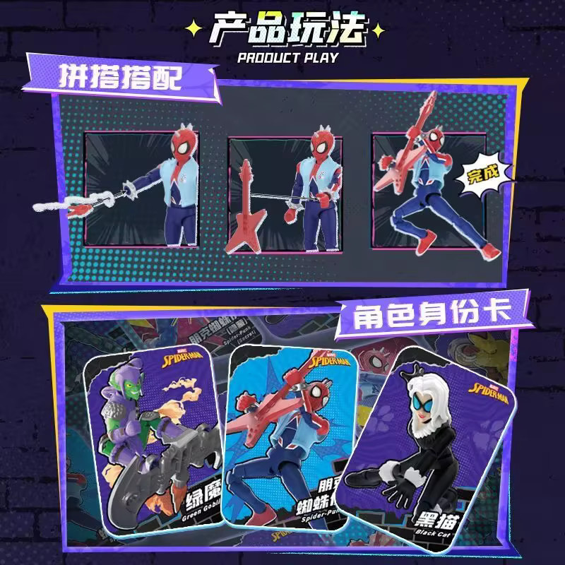 Blokees Marvel Hobie Brown Spider-Man Green Goblin Sandman Electro Shocker Spider-Man 2099, Action Figur, Einzelfigur - Bild 2