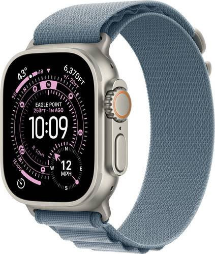 Apple Smartwatch Ultra 3, GPS, Cellular, 49 mm, Titan, Hellblau - Bild 1