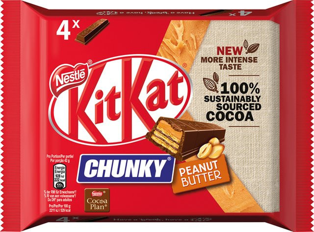 KitKat Chunky Peanut Butter 4 x 42 g - Bild 1