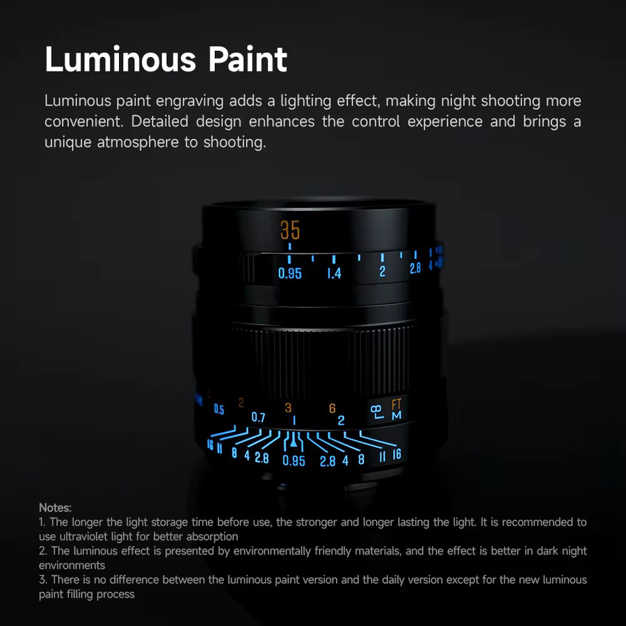Brightin Star 35 mm F0,95 APS-C Kameraobjektiv mit manuellem Fokus für Nikon Z, Sony E, Fujifilm X, Canon EF-M und Micro Four Thirds, Schwarz - Bild 2