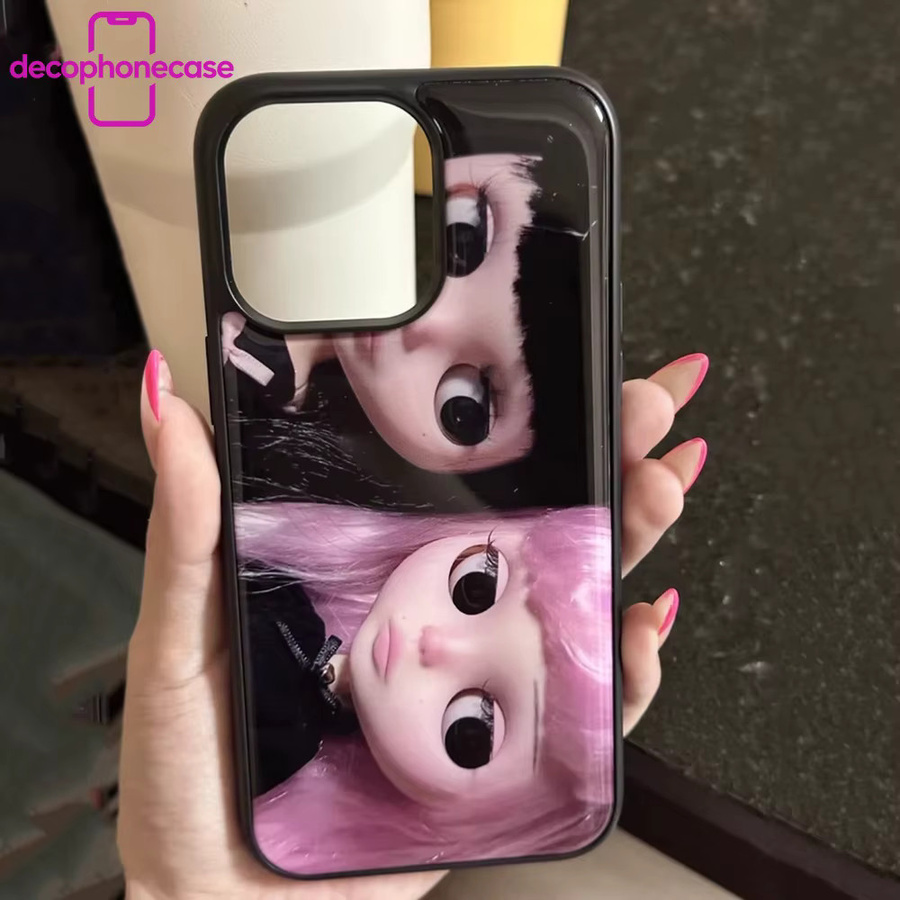 DecoPhone Handyhülle mit japanisch-koreanischem Dark-Girl-Kunstmotiv für iPhone 11 bis iPhone 17 Pro Max, Silikon-Rückseite, Mehrfarbig - Bild 4
