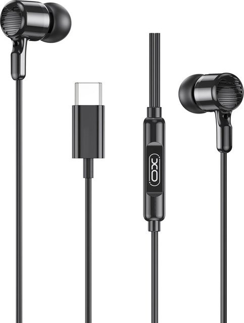 XO Design EP81 Handsfree In-Ear Kopfhörer mit USB-C Anschluss, Schwarz - Bild 1
