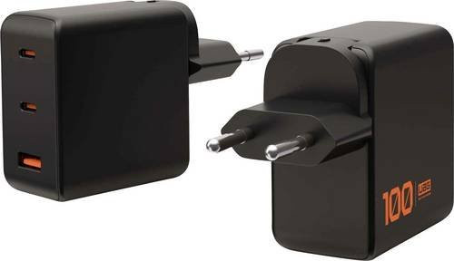Urban Armor Gear SRGE Ladeadapter 100W mit USB-A und USB-C Buchsen in Schwarz - Bild 1