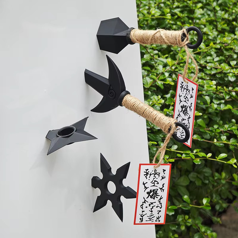 Bandai Naruto Shuriken Modell, Kühlschrankmagnet, Kunststoff, Schwarz - Bild 2