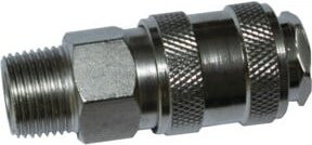Aerotec Kupplung 3/8 Zoll AG in Silber - Bild 1