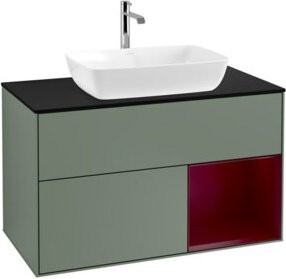 V&B Waschtischunterschrank Finion 100 in Lackausführung, Breite: 100 cm, Tiefe: 50,1 cm, Höhe: 50,1 cm - Bild 1