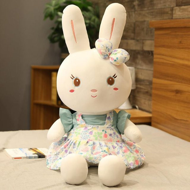 YIRAN ring Hasenpuppe Plüschtier, Mädchenpuppe, 80cm - Bild 1