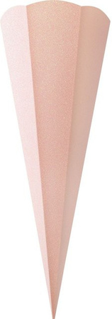 Schultüten-Rohling Glitter in Rosé