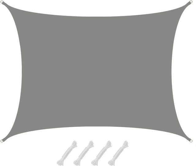 AMANKA Sonnensegel aus Polyester wasserdicht und UV-beständig UPF 50+ rechteckig Grau B x H: 6 x 5 m - Bild 1