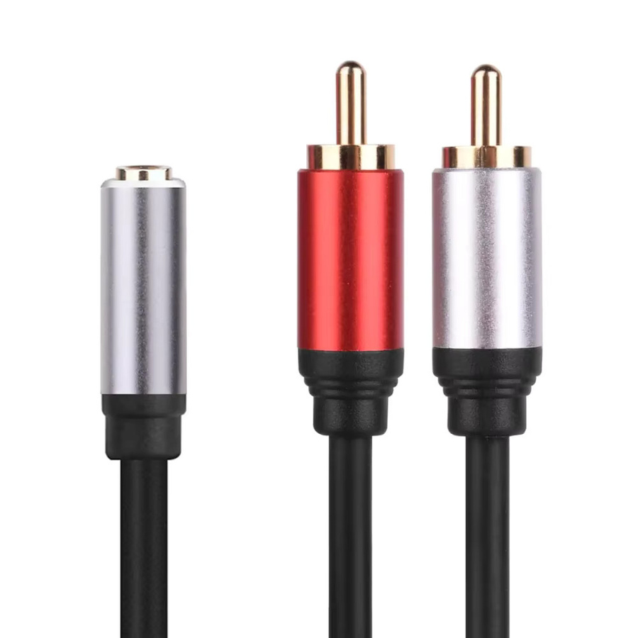 Stereo 3,5mm Klinke auf 2RCA Y-Adapter Audio Kabel für Computer, MP3, Telefon und Lautsprecher - Bild 2