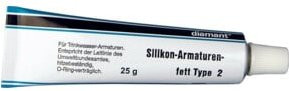 Diamant Silikonfett Type 2 für Trinkwasserarmaturen, 25 g Tube, weiß - Bild 1
