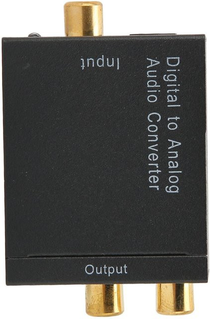 Igeteck Digital zu Analog Konverter H3622 mit optischem Anschluss und USB, Schwarz - Bild 1
