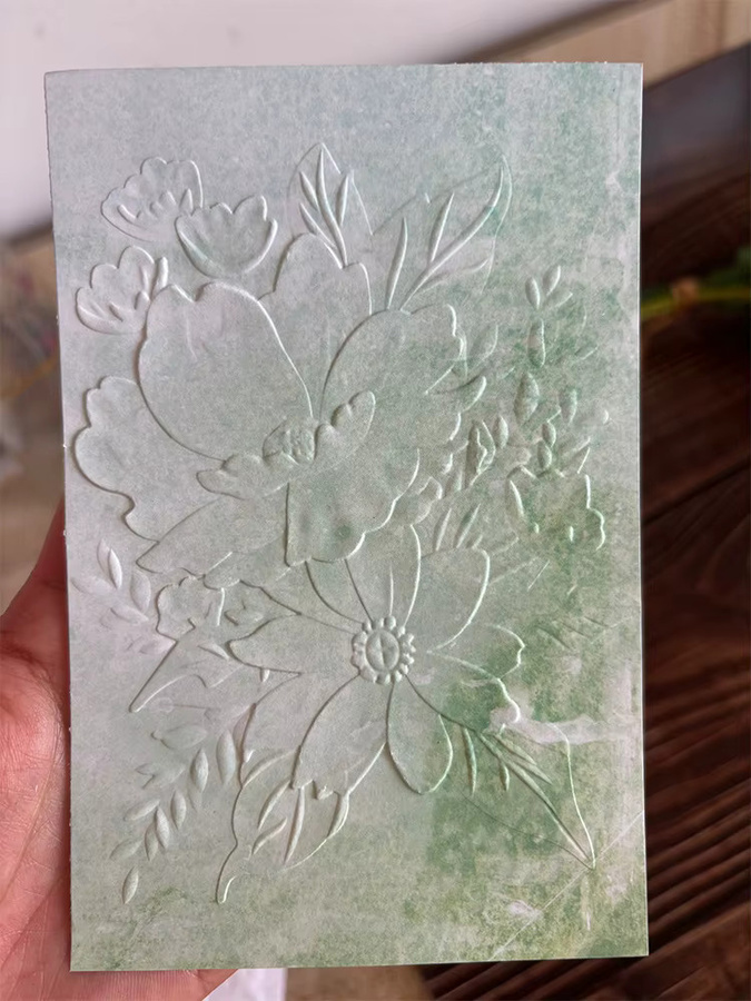 Geprägter 3D-Reliefordner mit Blumen-Textur The Art Beauty of Flower Relief für DIY-Sammelalben und Kartenherstellung - Bild 3
