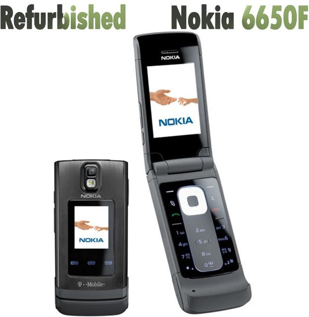 Nokia 6650 Fold Mobiltelefon Refurbished Grau mit 1 SIM Card - Bild 1