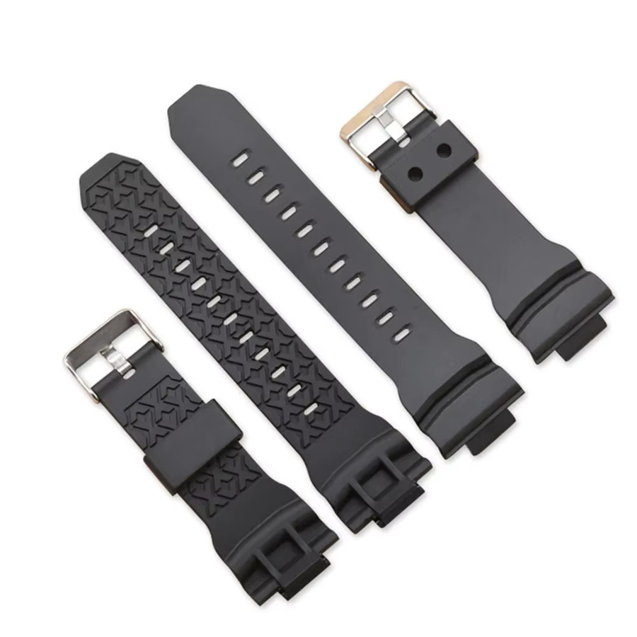 Casio Uhrenarmband Silikon, Schwarz, Herren - Bild 2