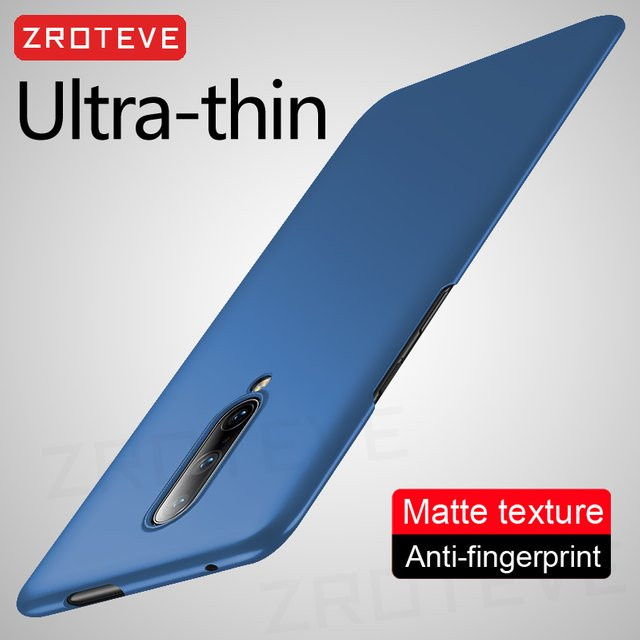 ZROTEVE Slim Frosted Hard PC Schutzhülle für OnePlus 7 Pro, 7T, 8, 8T, 9, 9R, 9RT, 10 Pro, 10R, 10T in Blau - Bild 1