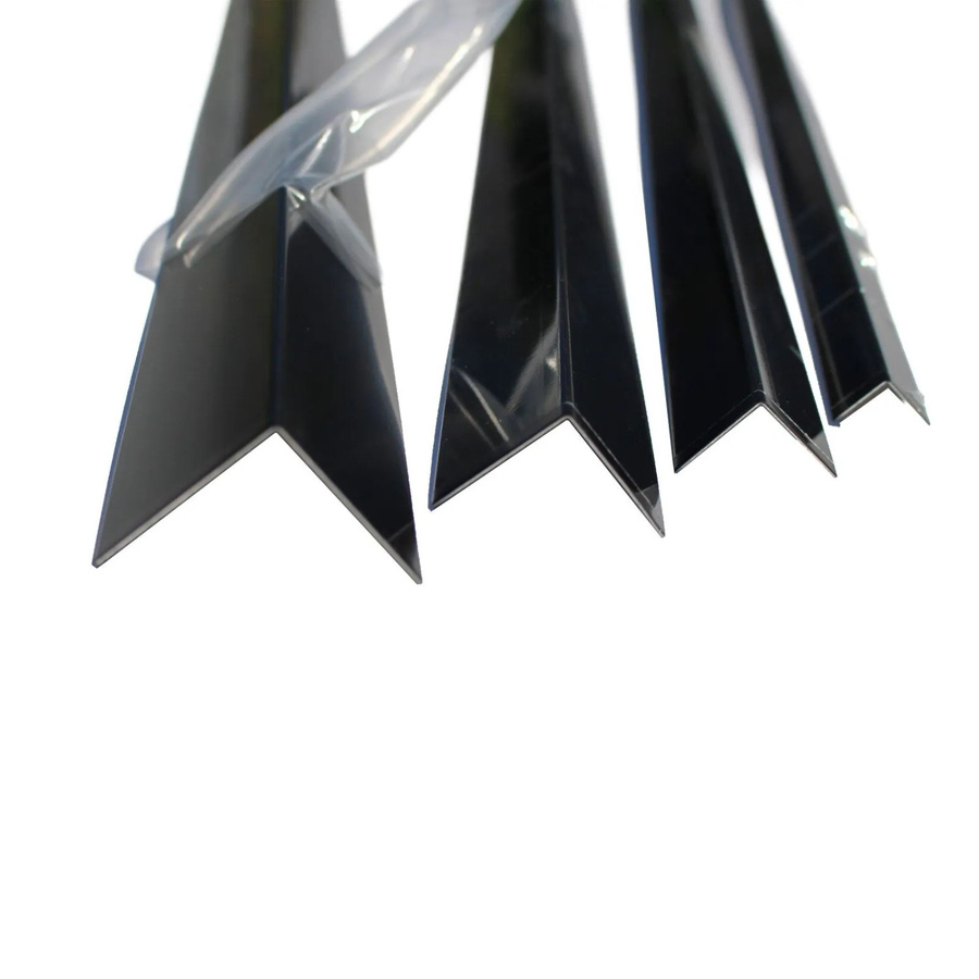 Schlögel Alu-Winkelprofil L-Profil aus Aluminium in Tiefschwarz RAL9005, B/H: 40 x 40 mm, Dicke: 1 mm, Länge: 2000 mm - Bild 2