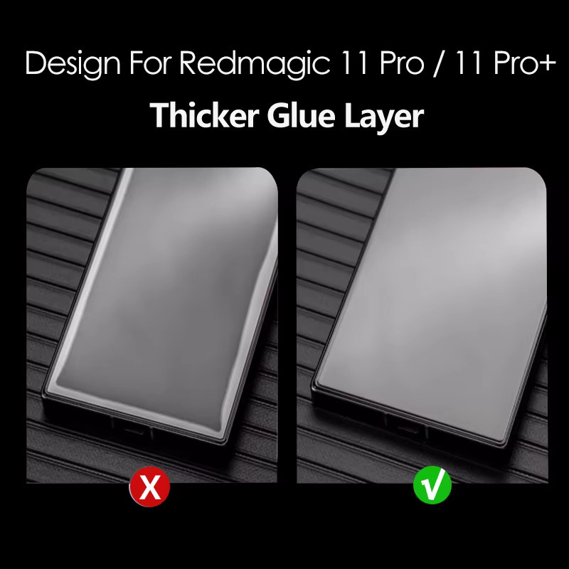 PHENVEL Oleophobes Schutzglas für REDMAGIC 11 Pro und Redmagic 11 Pro Plus, transparentes Anti-Explosion-Displayschutzglas aus gehärtetem Glas - Bild 3