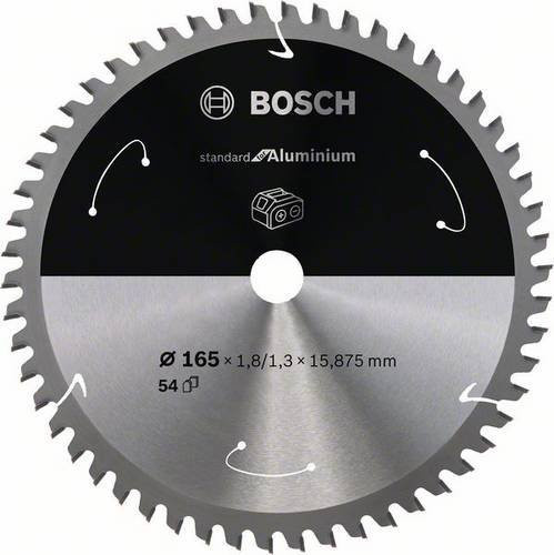 Bosch Kreissägeblatt Standard für Aluminium mit 54 Zähnen, Durchmesser: 165 mm, Bohrung: 15,875 mm - Bild 1