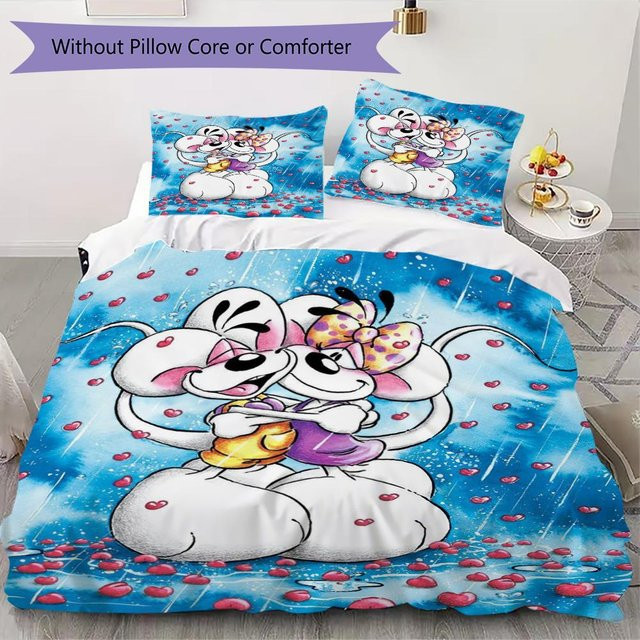 Diddl Bettwäsche Set mit süßem Muster aus Polyester, bestehend aus 1 Bettbezug und 2 Kissenbezügen, B/H: 135 x 200 cm - Bild 1