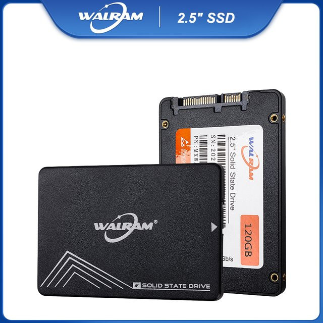 WALRAM 2.5 Zoll SATA SSD Festplattenlaufwerk für Desktop-PCs und Laptops in Schwarz - Bild 1