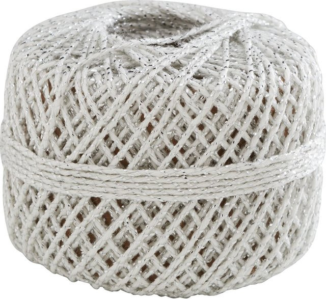 Präsent Kordel Wolga aus Polyester in Silber - Bild 1
