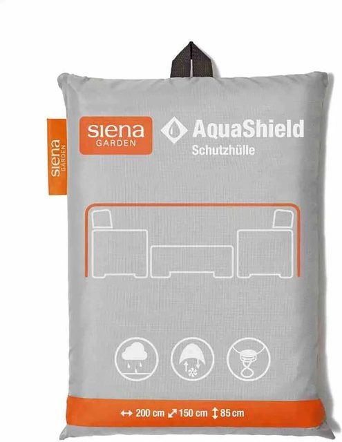 Siena Garden AquaShield Sitzgruppenhülle aus Polyester in Grau, B/T/H: 200 x 150 x 85 cm - Bild 1