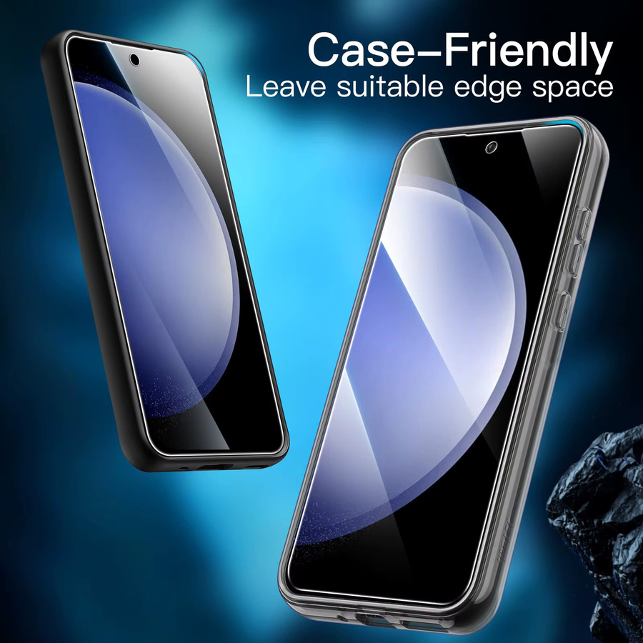 Samsung Galaxy S23 FE Displayschutzfolie aus gehärtetem Kristallglas HD 9H in Transparent - Bild 5