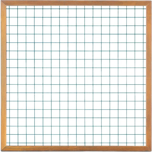 Holzzaun Rankgitter Trellis aus Hartholz B/H: 180 x 180 cm - Bild 1
