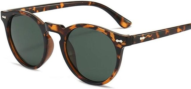 Yiran glasses Sonnenbrille, Oval, Vollrand, Kunststoff, Unisex, Dunkelgrün - Bild 1