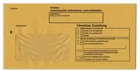 RNK Verlag Zustellungsumschlag DIN lang mit Fenster in Gelb und selbstklebend - Bild 1