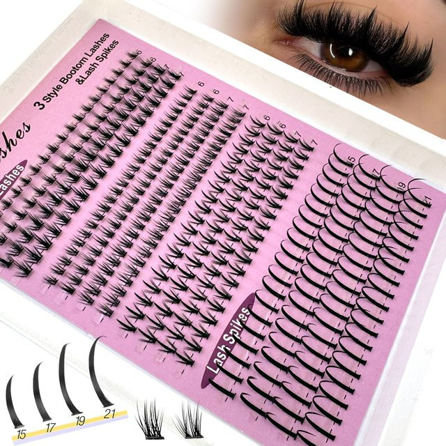 AMSDCN Wimpern-Cluster, Black, Unisex - Bild 1