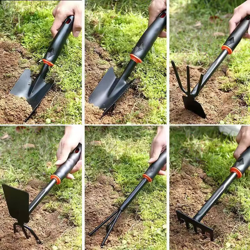 Gartenpflanzwerkzeug Set mit kleiner Schaufel zum Pflanzen und Graben in Grün und Schwarz - Bild 2