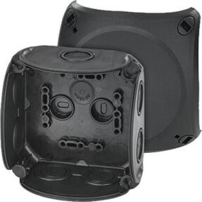 HENSEL Kabelabzweigkasten 6 DK 0400 für 4 qmm, 3phasig, Schwarz - Bild 1
