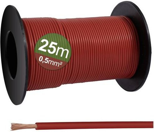 Quadrios Einzelader 0,5 mm² Rot 25 m - Bild 1