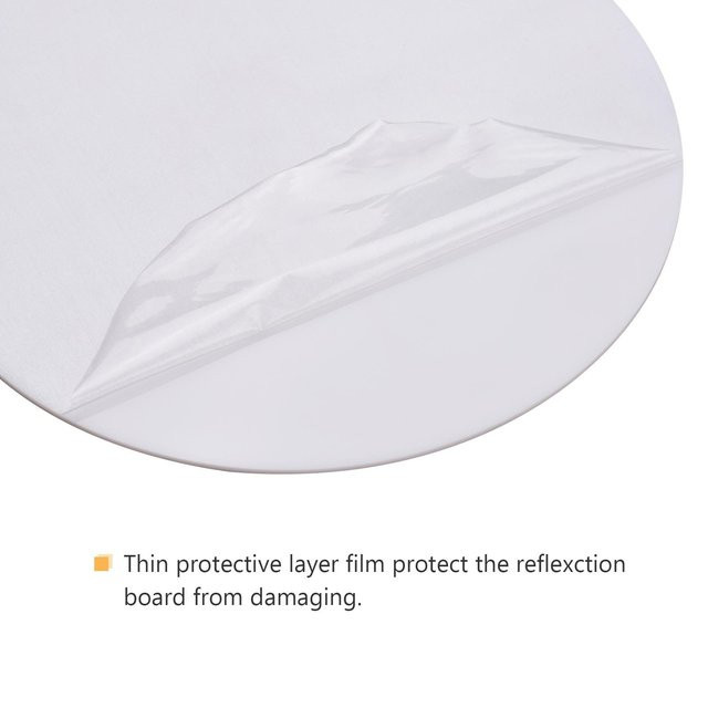 2er-Set Runde Acrylplatten Shoemst als Reflexionsbrett für Produktfotografie, Farbe: Weiß, Durchmesser: 30 cm - Bild 1