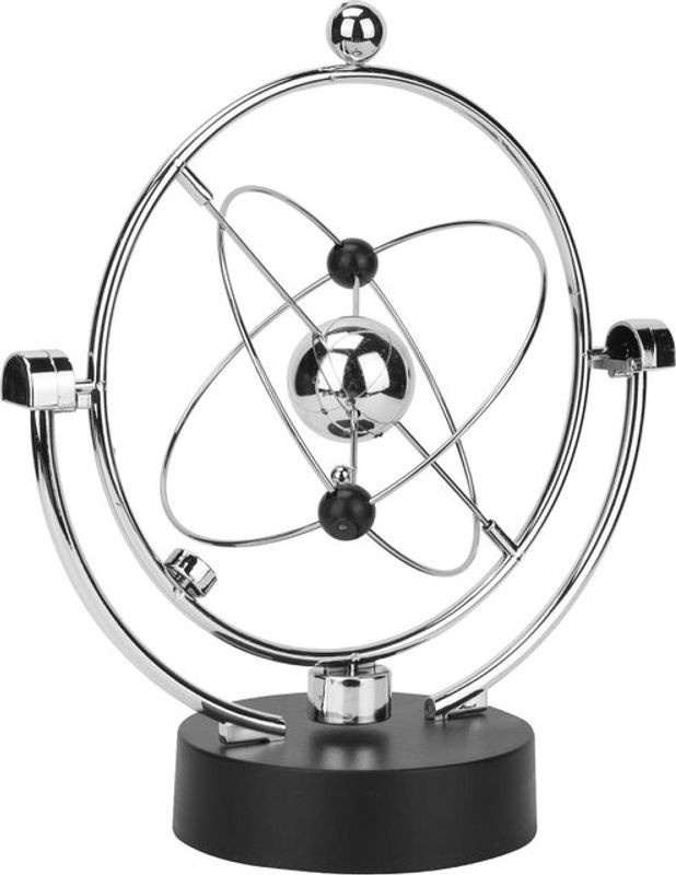GoolRC Kinetische Kunst Asteroid Elektrischer Astronomie-Bausatz Perpetuum Mobile in Silber aus Metall und Kunststoff mit USB- und Batteriebetrieb - Bild 1