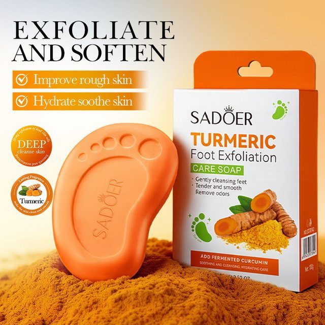 SADOER Kurkuma Fußseife, Unisex - Bild 1