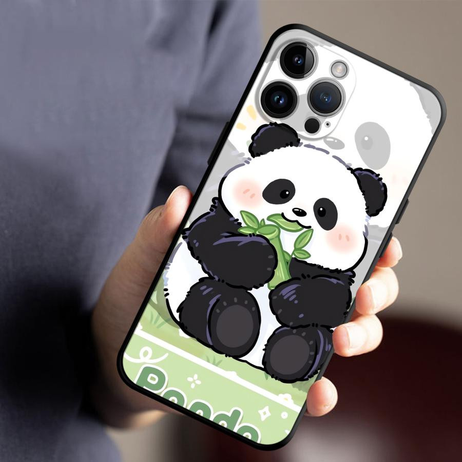 Niedliche Panda Handyhülle für Apple iPhone Modelle in Multicolour - Bild 2