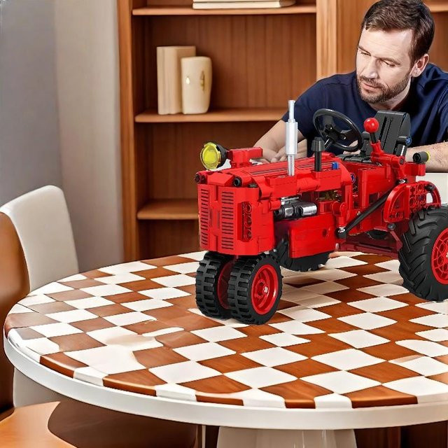 Traktor Baustein Set, Lernfahrzeug Modell Bausatz, ab 6 Jahren - Bild 1
