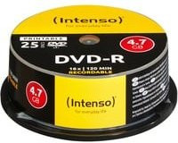 Intenso DVD-R Printable DVD-Rohlinge 4,7 GB, 25er-Pack, Multicolor - Bild 1