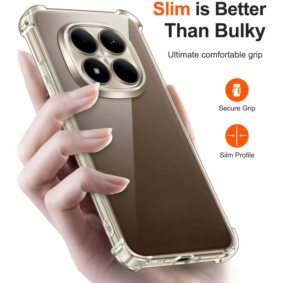 Stoßfeste und durchsichtige Silikon-Schutzhülle für Xiaomi Poco X5 X6 X7 X8 Pro Max F5 F6 M7 M6 Pro M8 F8 F7 Ultra C85 C75 C71 - Bild 2